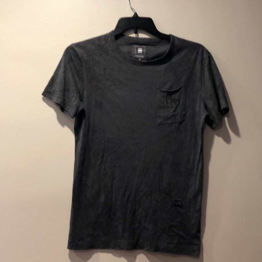G Star Raw Men’s causal shirt, grey color size S embroidery